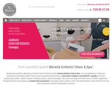 Tablet Screenshot of miracleclinic.cz
